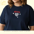 Adult Oversized Personalised 'Mam' Tee