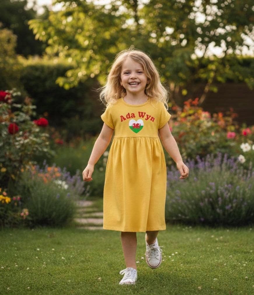 Girls Welsh Personalised Dress