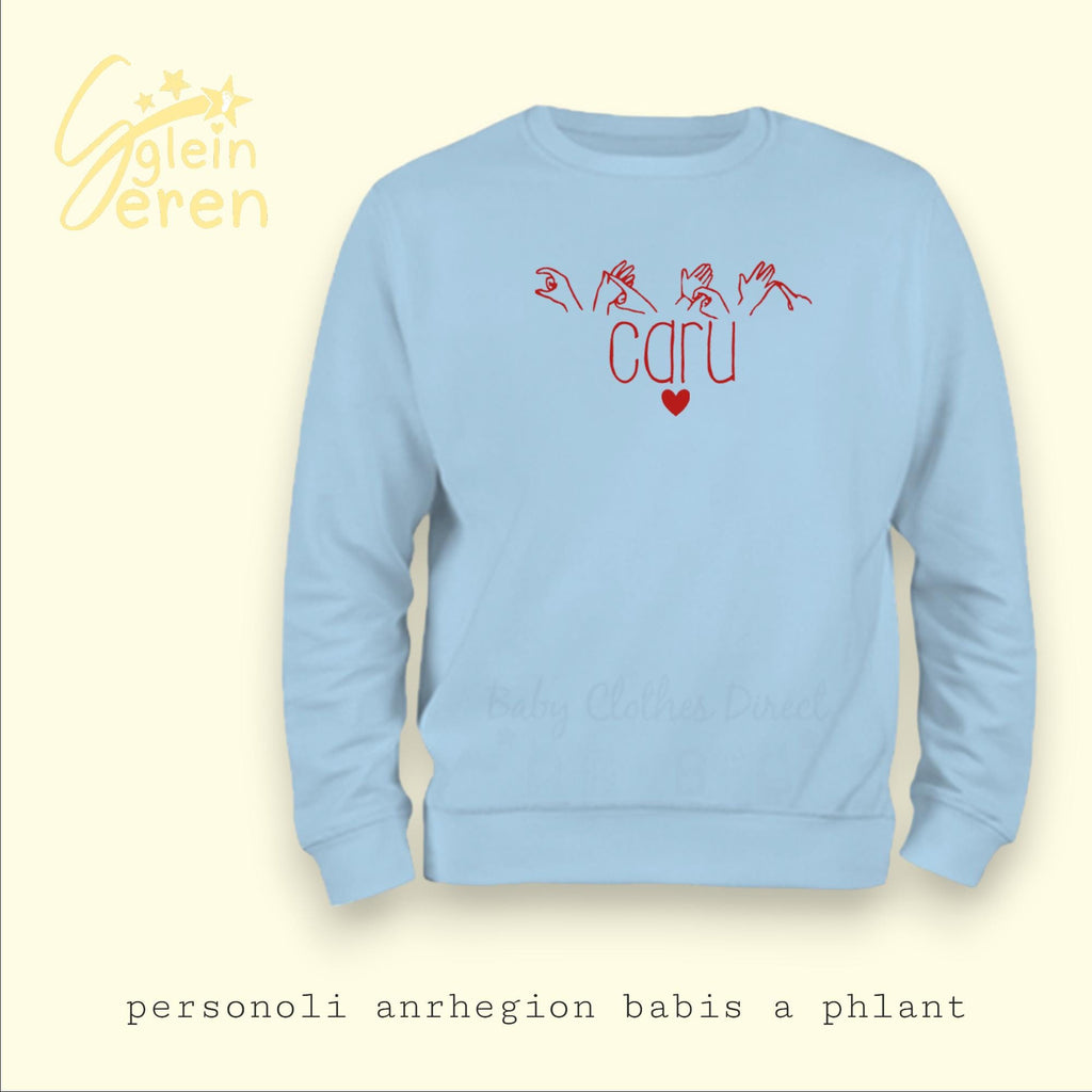 Welsh BSL Caru Kids Jumper