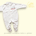 Personalised Baby Grow with Welsh Quote “Name, Cariad Pur” | New Baby Gift | Unisex Babygrow