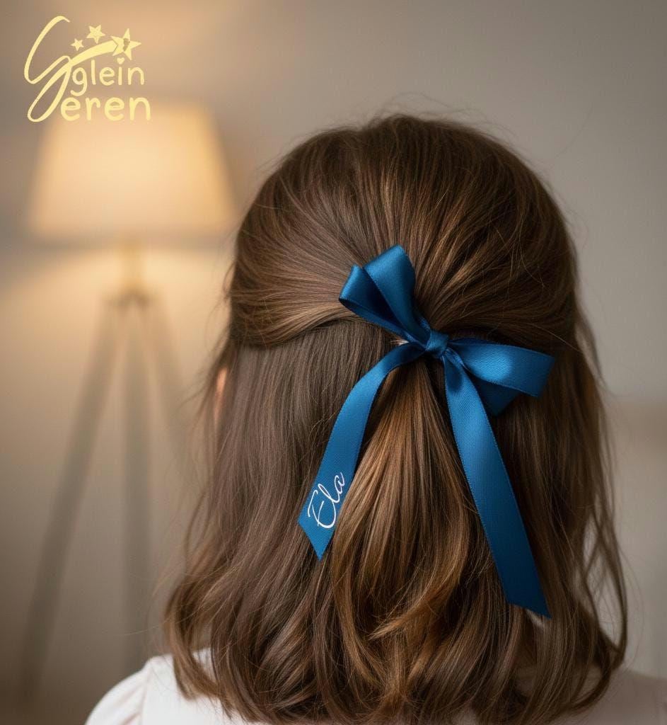 Personalised Kids Ribbon Hair Clip