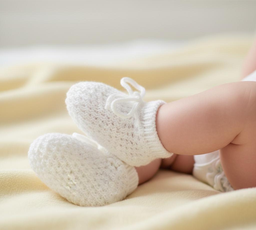 Knitted Baby Booties