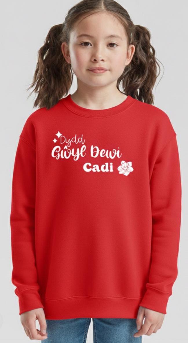 Kids Long Sleeve Dydd Gwyl Dewi Custom Top