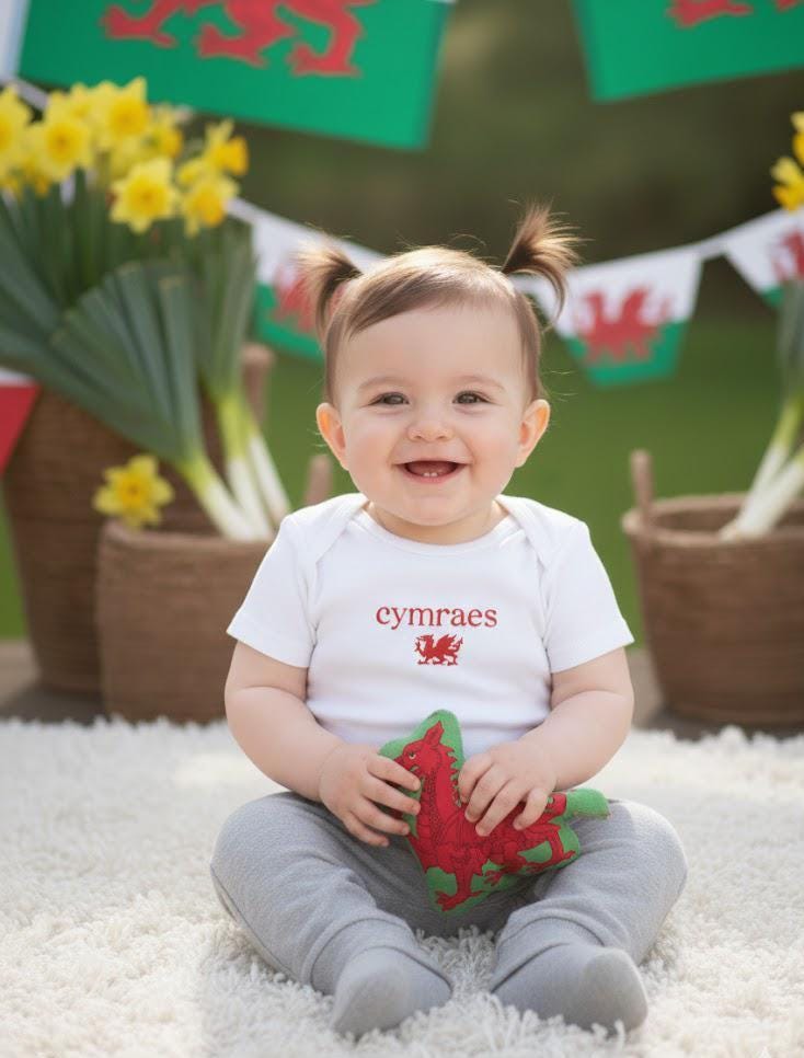 Baby Vest Cymraes/Cymro
