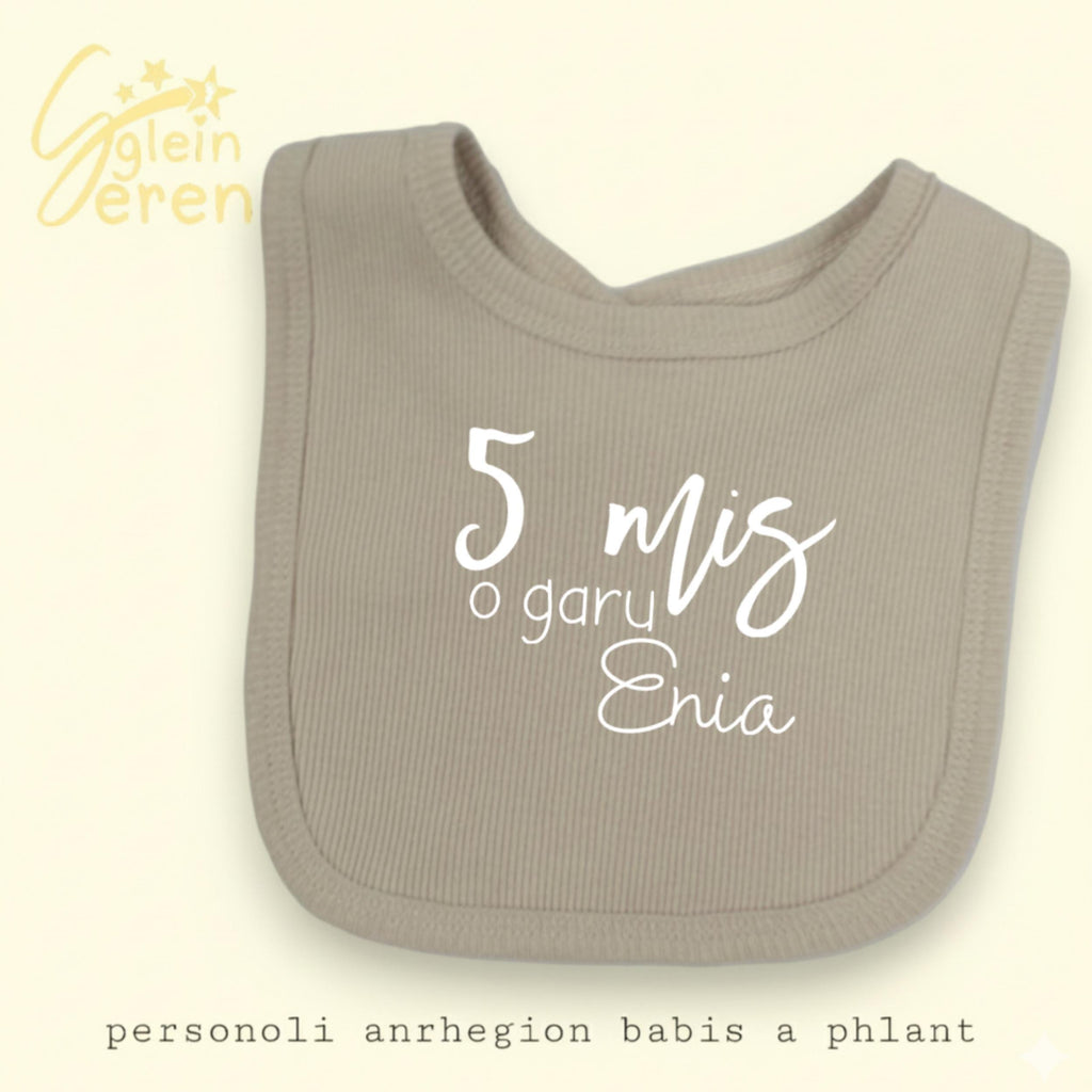 Welsh Personalised Milestones Bib