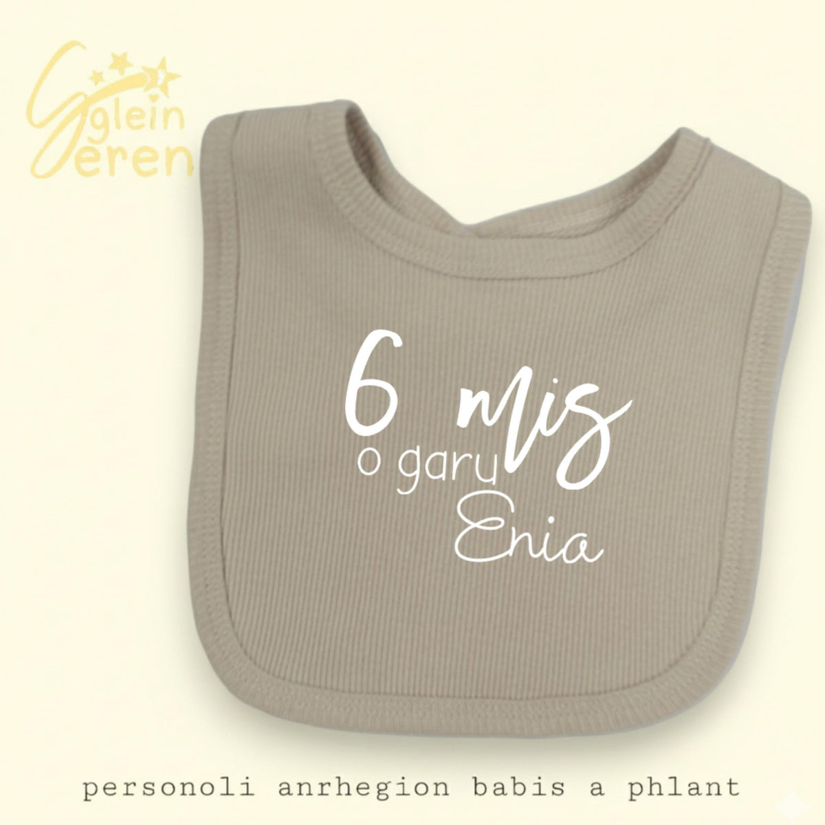 Welsh Personalised Milestones Bib