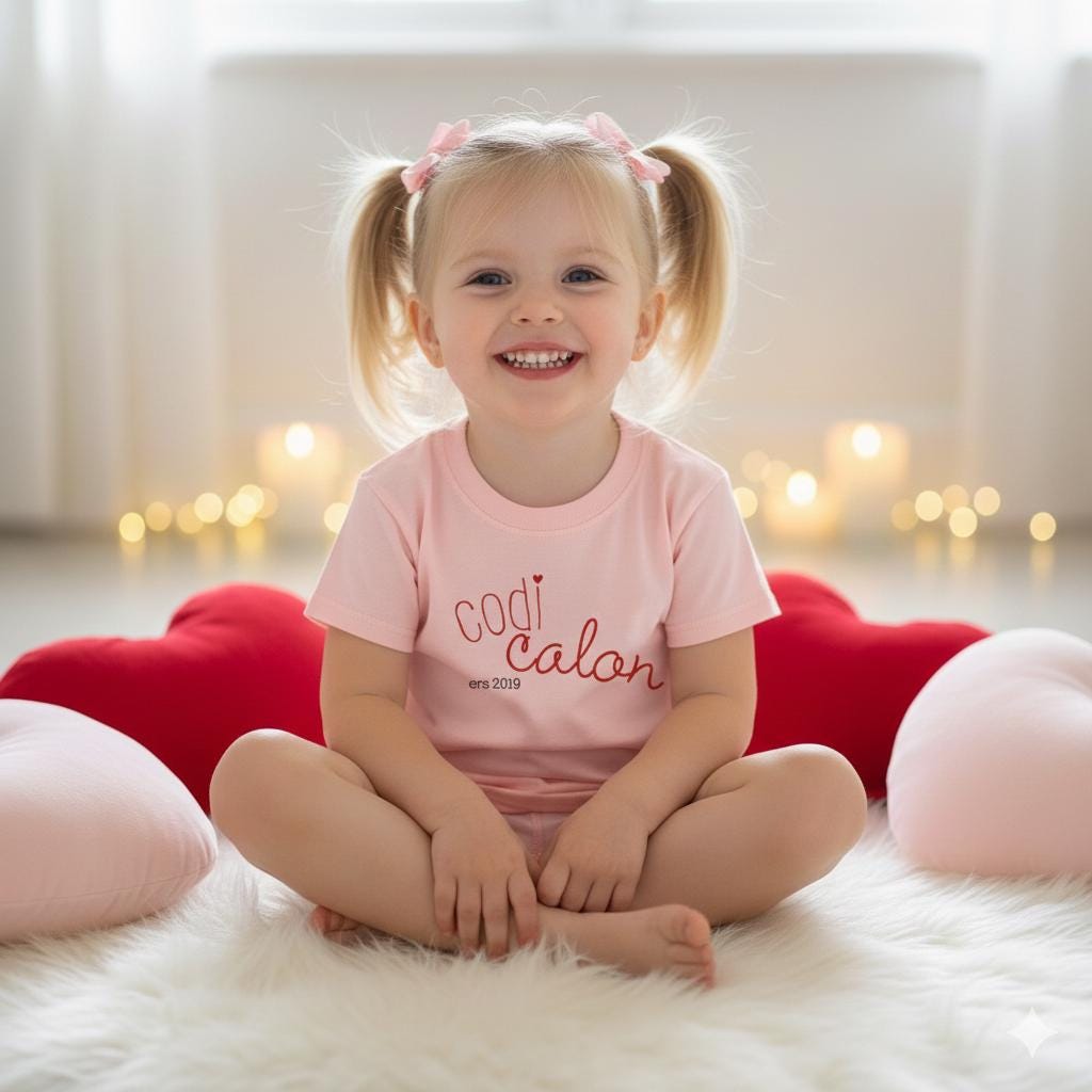 Personalised Year Born Kids T-Shirt | Codi Calon Welsh Tee | Santes Dwynwen Collection | Birthday Gift