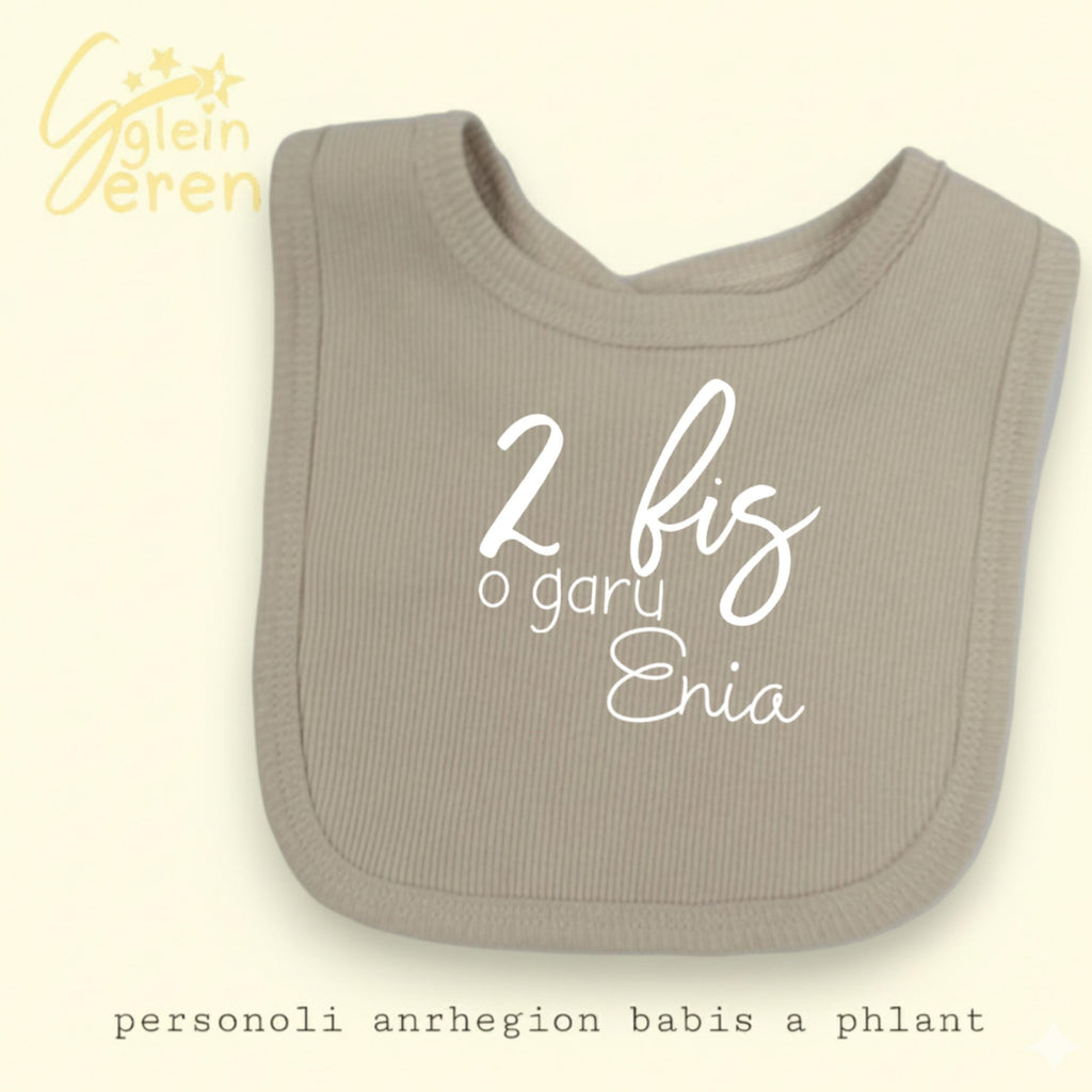 Welsh Personalised Milestones Bib