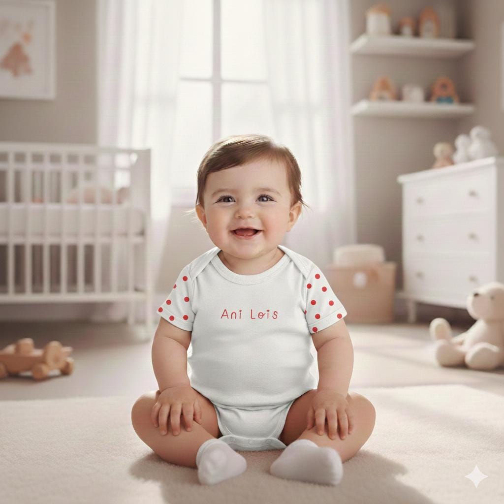 Personalised Baby Name Vest | Custom Name Babygrow | New Baby Gift