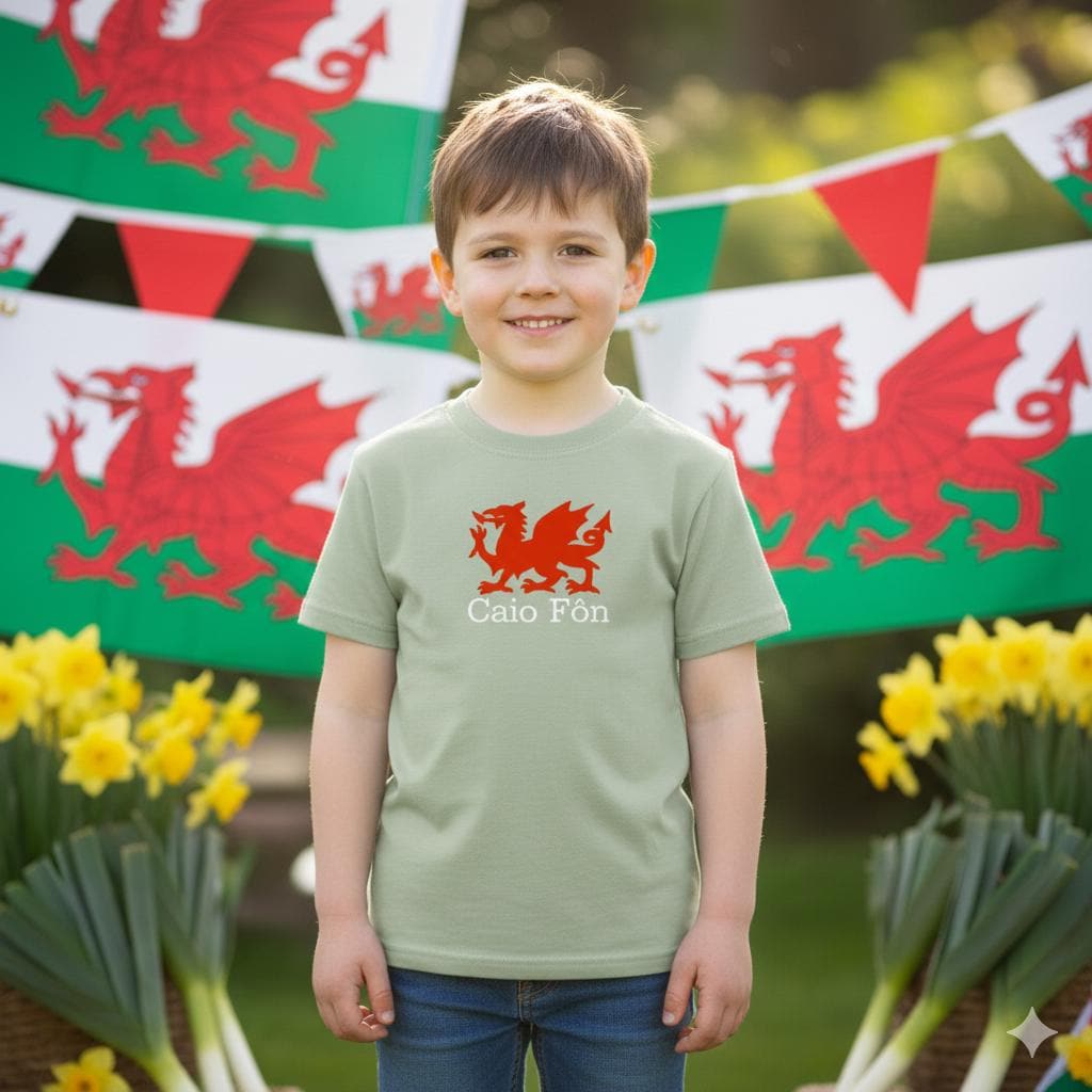 Personalised Kids Welsh T-Shirt