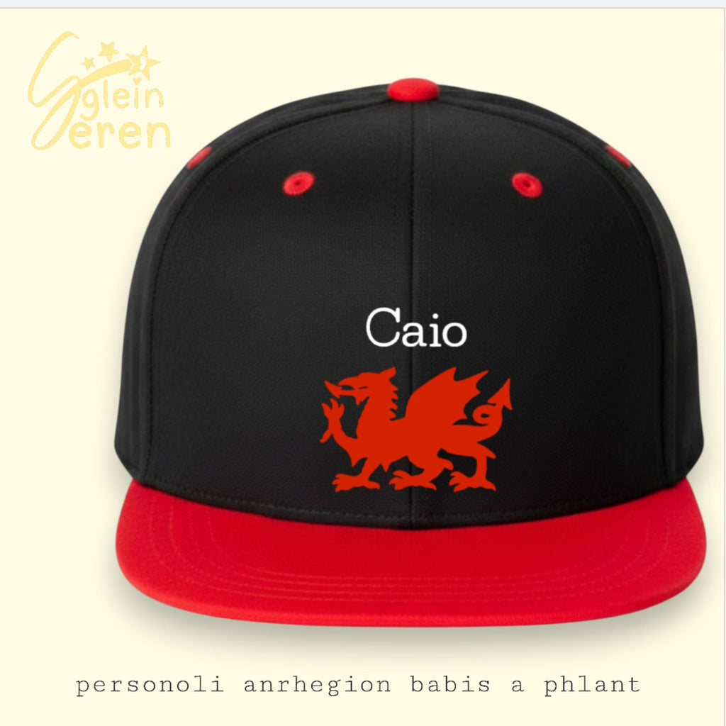Personalised Welsh Dragon Cap