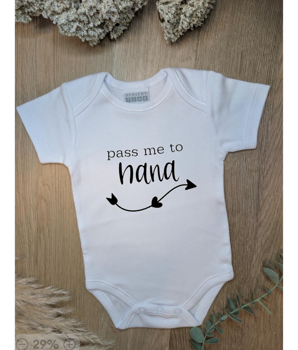 Pass Me to 'name'- personalised newborn gift - babyshower gift -  baby reveal