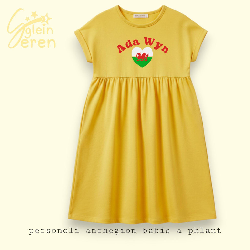 Girls Welsh Personalised Dress