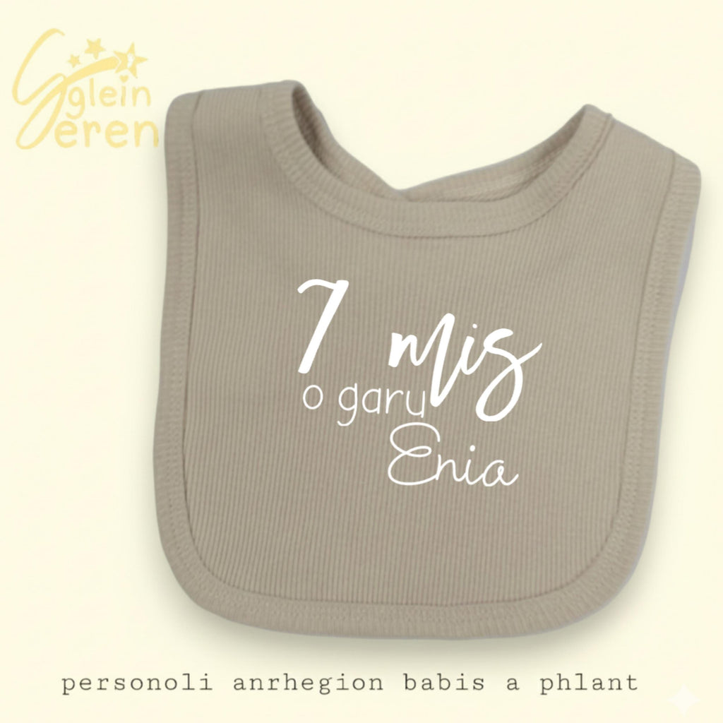 Welsh Personalised Milestones Bib