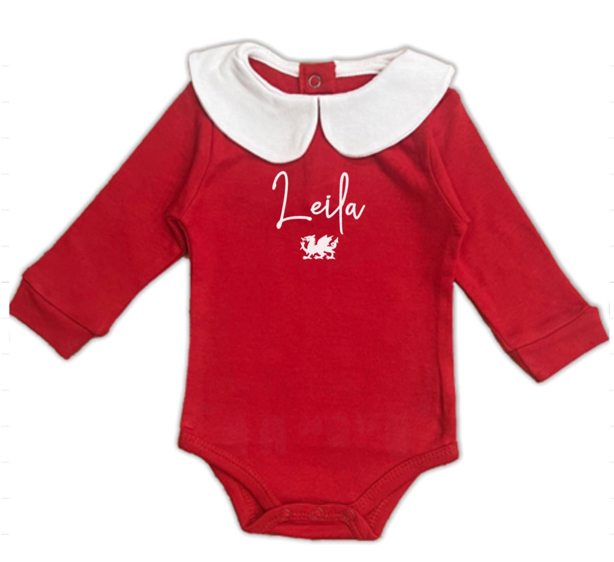 Personalised Welsh Collared Bodysuit