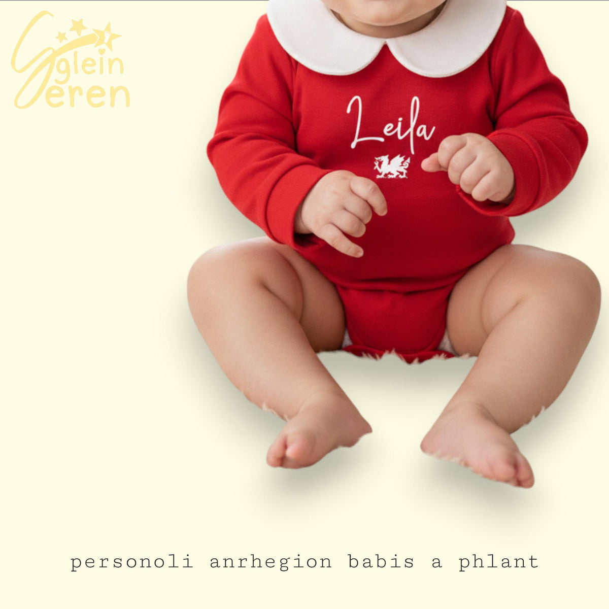 Personalised Welsh Collared Bodysuit