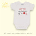 Welsh Baby Bodysuit, Santes Dwynwen Gift, Cute Unisex Newborn Outfit - Baby Reveal - Baby Announcement
