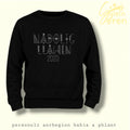 Nadolig Llawen 2025 Jumper – Welsh Xmas Sweatshirt with Stars & Trees – Unisex Holiday Top