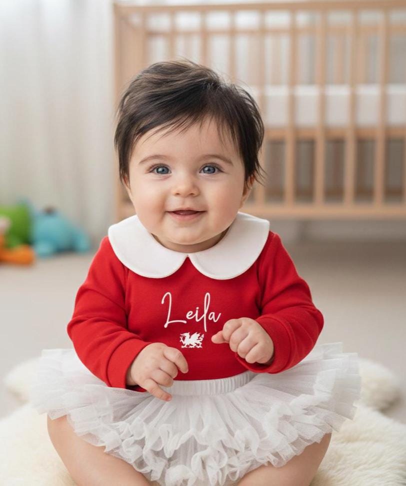 Personalised Welsh Collared Bodysuit