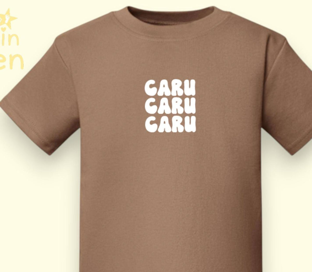 Caru Caru Caru Kids T-Shirt | Welsh Phrase Children Tee | Cute Welsh Gift for Kids