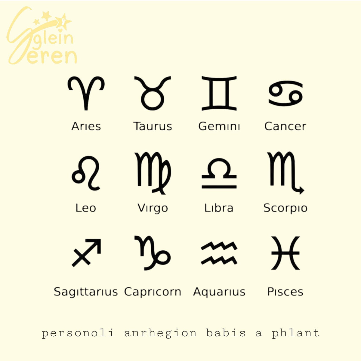 Personalised Zodiac Sign Cap