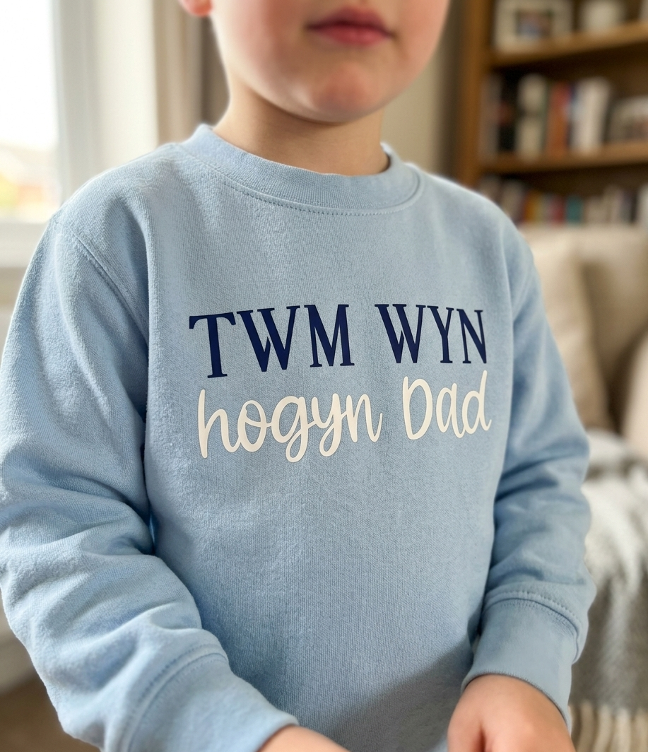 Personalised Hogyn Dad Sweatshirt