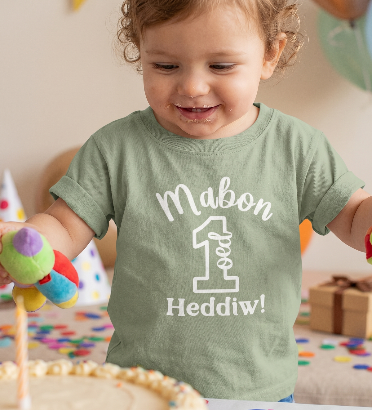 1 Oed Heddiw Sage T-shirt