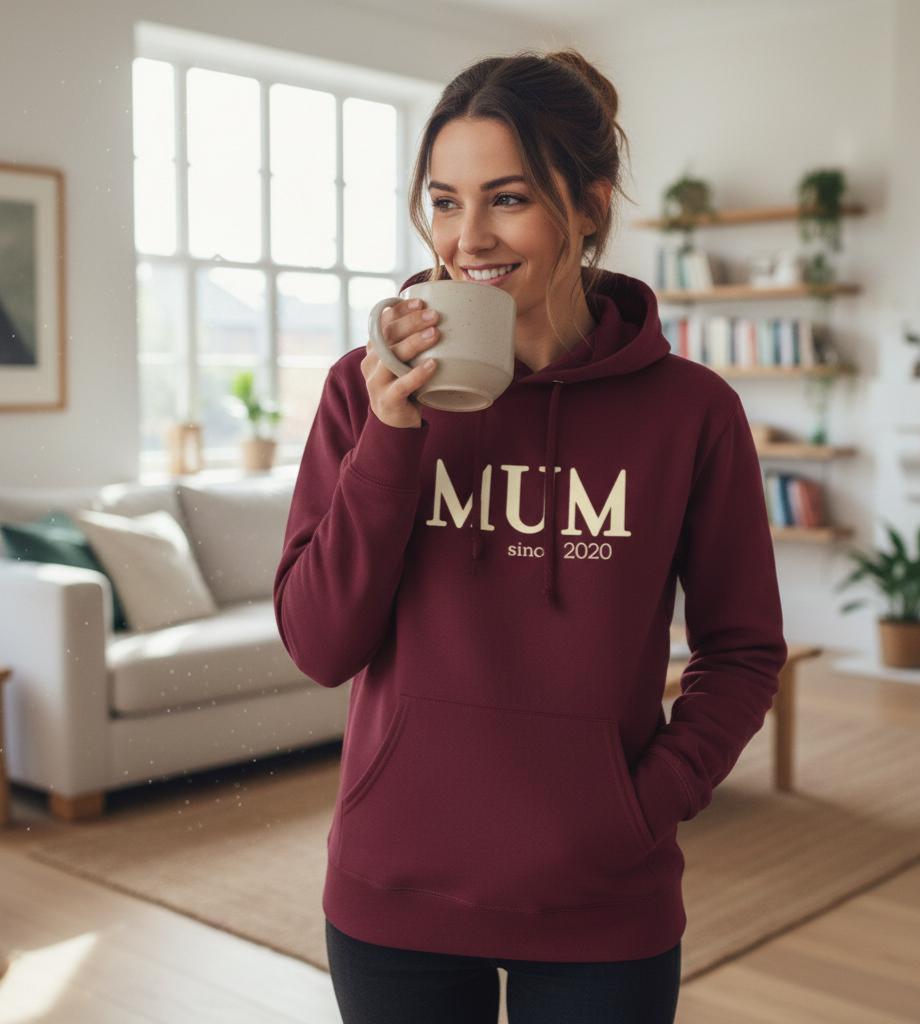 Adult Personalised Mam Since (year) Hoodie