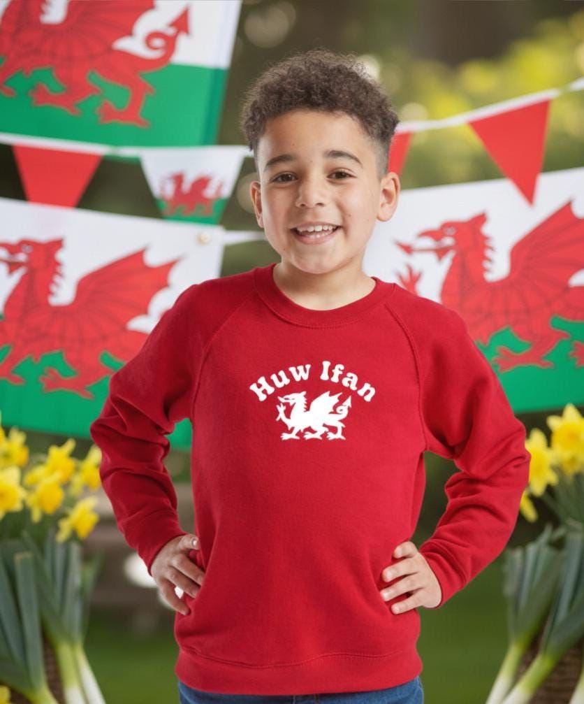 Personalised Cymru Kids Sweatshirt
