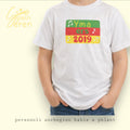 Personalised Kids Welsh T-Shirt – "Yma ers [Year]"