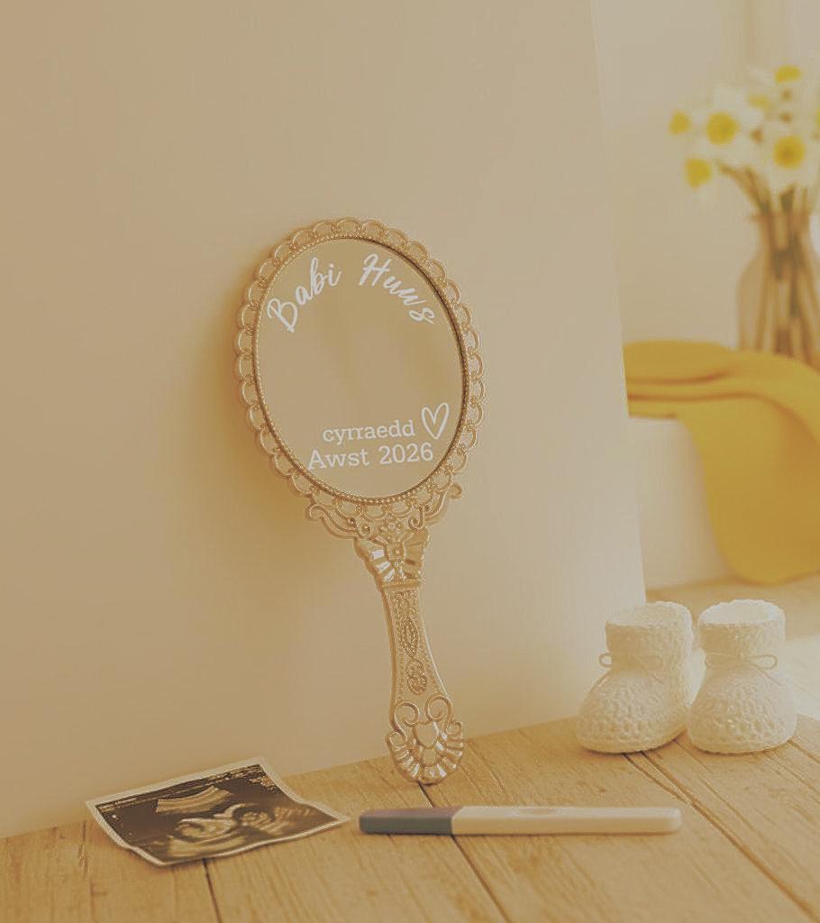Personalised Pregnancy Announcement Mirror