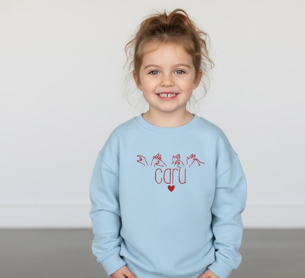 Welsh BSL Caru Kids Jumper