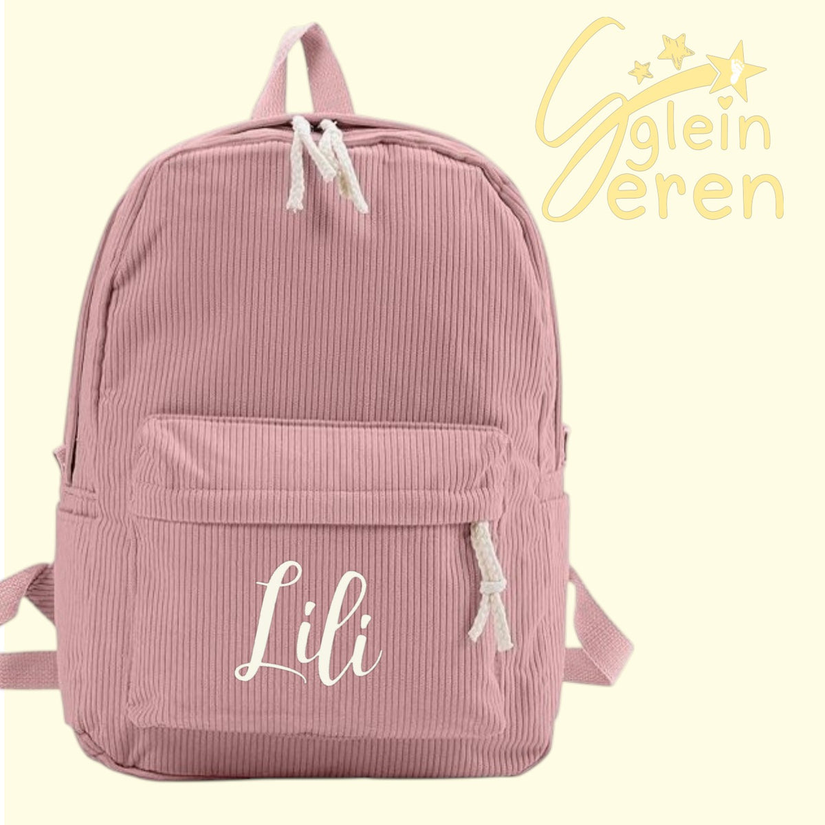 Personalised Corduroy School Bags