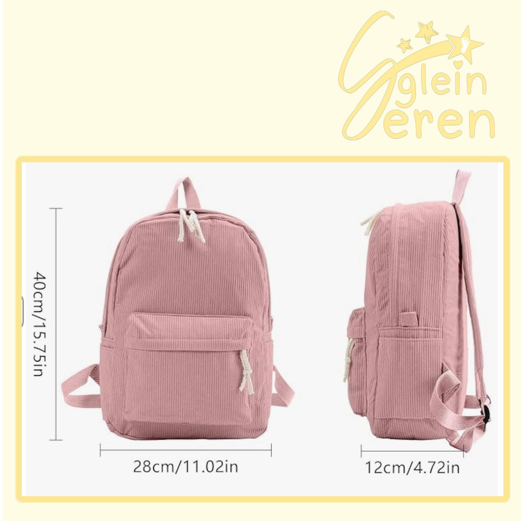 Personalised Corduroy School Bags