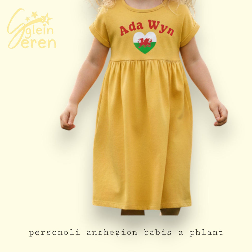 Girls Welsh Personalised Dress
