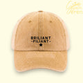 Cap Denim "Briliant Piliant" Mustard – Casgliad Ibiza Ibiza (HTV)