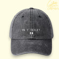 "Yn y Teilet" Denim Cap – Caryl Parry Jones Ibiza Ibiza Collection