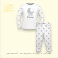 Personalised Welsh Pyjamas for Kids | “Nos Da” Pyjama Set | Custom Name Children’s Sleepwear | Cute Moon Design