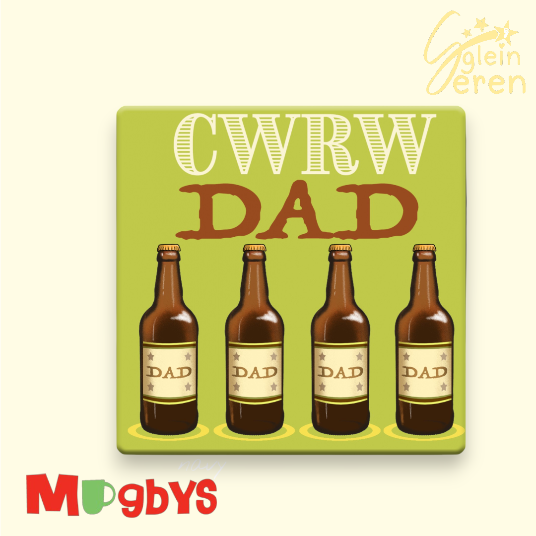 "Cwrw Dad" Welsh Beer Coaster