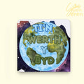"Ti'n Werth y Byd" Welsh Language Coaster – Watercolor Earth Design
