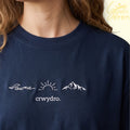 Crwydro "Elements" Oversized Navy T-Shirt