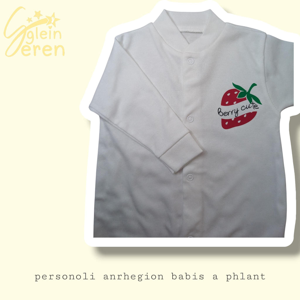 Personalised Strawberry Babygrow