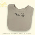 Personalized Baby Bib | Ribbed Knit, New Baby Gift
