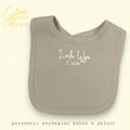 Personalised Welsh Milestone Baby Bibs | Ribbed Beige Bib | “Mis” Month Bib | Newborn Gift | Set of 3 or 4 Available