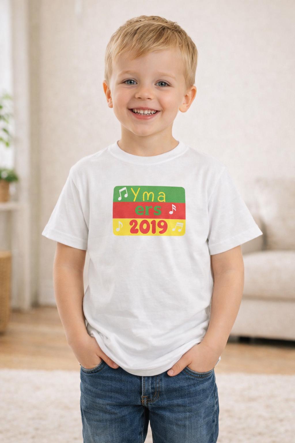 Personalised Kids Welsh T-Shirt – "Yma ers [Year]"