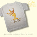 Personalized 1st Birthday T-Shirt – Gold Glitter Crown, Welsh Shirt