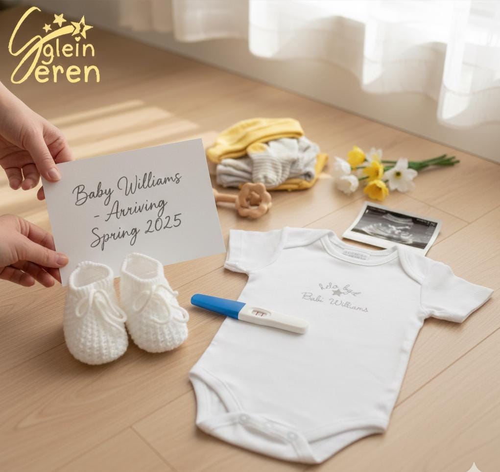 Personalised Baby Announcement Set