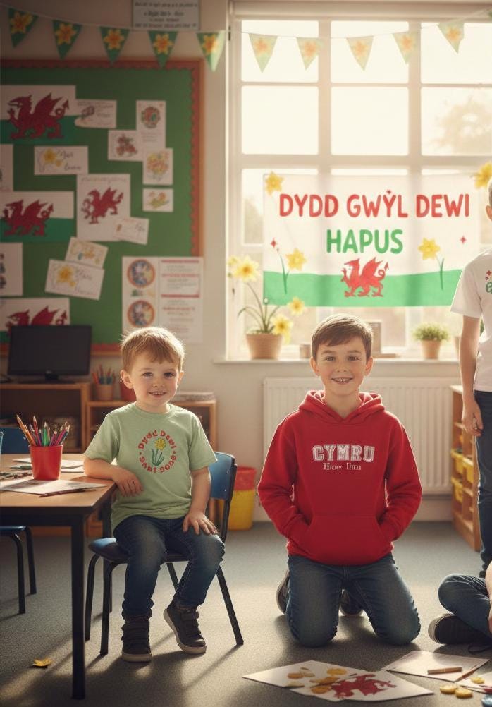 Kids Personalised Cymru Hoodie