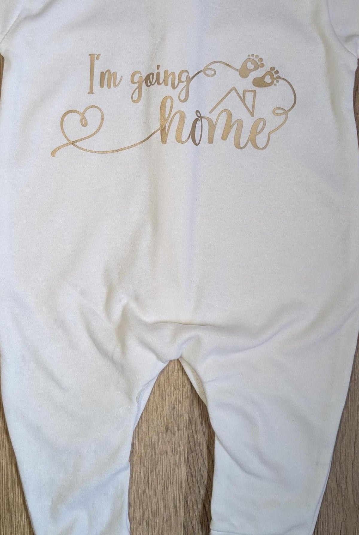 Personalized Baby Coming Home Outfit – 100% Cotton Babygrow