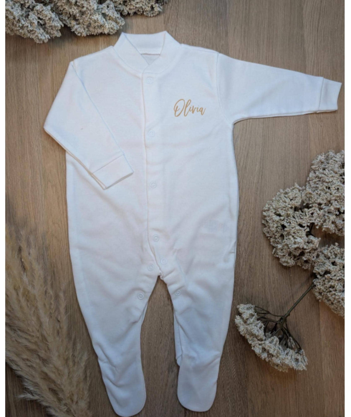 Personalized Baby Coming Home Outfit – 100% Cotton Babygrow